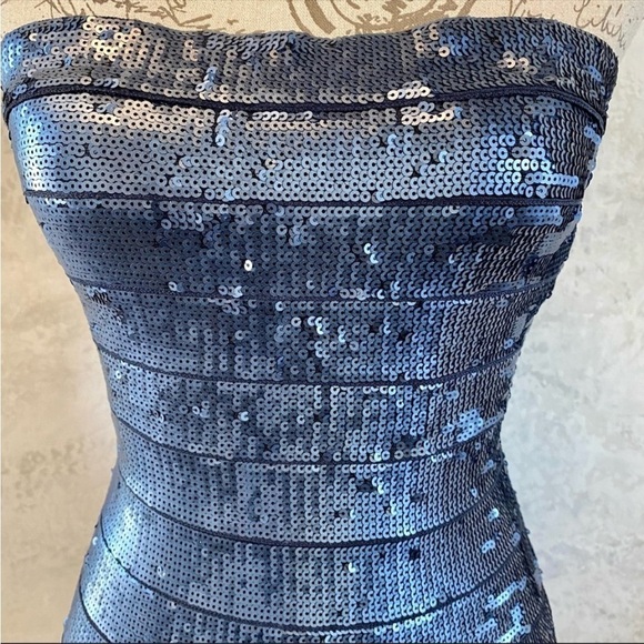 Herve Leger Mellie Sequined Mini Dress - Picture 7 of 15